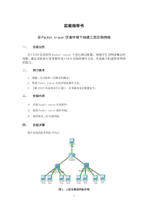 实验指导书在Packettracer仿真环境下组建三层交换网络(高军)