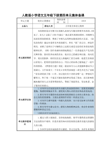 人教版五年级下第四单元集体备课