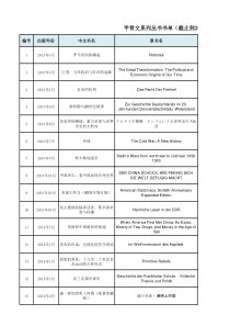 甲骨文系列丛书书单-20170412