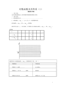 对数函数及其性质导学案