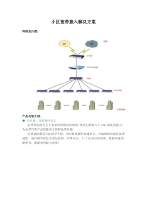 小区宽带接入方案