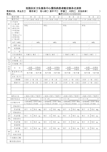 患者随访服务记录表