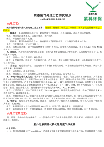 喷漆废气处理工艺的优缺点