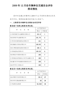 12月份公交、出租、公路旅游客运系统交通违法数据统计及排名