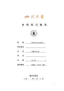 四川大学德阳二重_实习报告