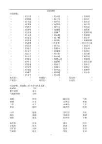 四年级语文下册专项练习词语搭配