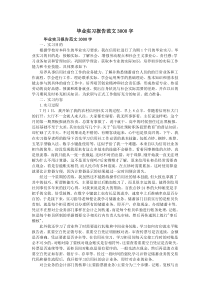 毕业实习报告范文3000字