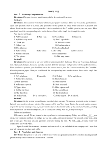 大学英语三级(B)真题2009年12月