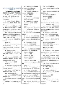 大学英语六级考试(cet6)高频词汇整理