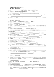 大象版五年级下册科学复习要点(无答案版)