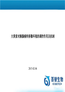 大黄素对胰腺癌转移微环境的调控作用及机制-百替生物