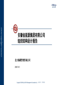 510-安徽省能源集团有限公司组织结构设计报告PPT