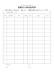 7.5.1-J02-02-F3 智能化工程设备清单