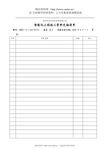 7.5.1-J02-02-F3智能化工程竣工资料交接清单