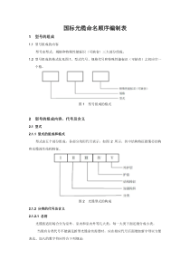 国标光缆命名顺序编制表