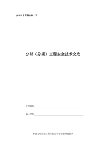 国泰静安安全技术交底