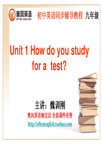 奥风英语新目标初三单元知识点课件unit1howdoyoustudyforatest