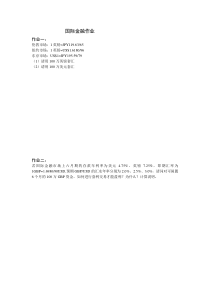 国际金融作业