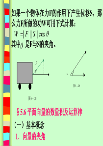 如果一个物体在力F的作用下产生位移S,那么力F所做的功W