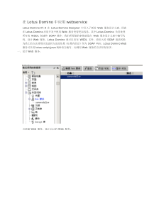 在LotusDomino中应用webservice