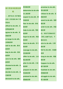 高中英语词组固定搭配及常用短语完美总结