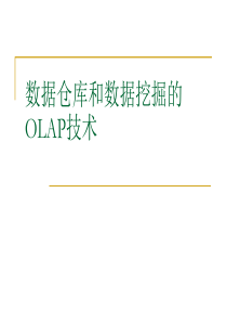 2、数据仓库和数据挖掘的OLAP技术(浙大_王灿)