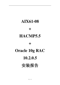 AIX61HACMP55Oracle_10g_RAC_10205安装文档