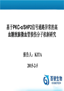 基于PKC-αSHP2信号通路异常的高血糖致脑微血管损伤分子机制研究