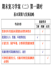 基本国策与发展战略