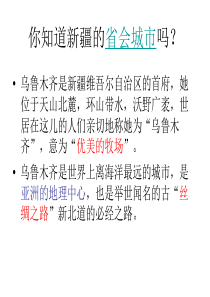 向西开放的重要门户—乌鲁木齐.