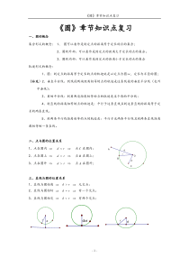 《圆》章节知识点复习