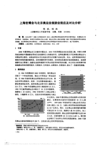 上海世博会与北京奥运会旅游业效应及对比分析