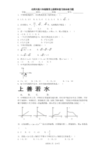 北师大版八年级数学上册期末复习综合练习题