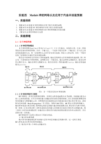 实验四Matlab神经网络及应用于近红外光谱的汽油辛烷值预测