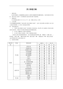 员工体检方案