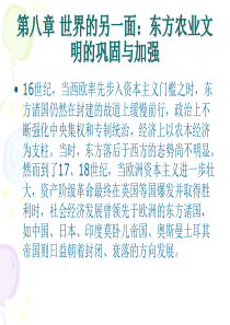 世界的另一面东方农业文明的巩固与加强