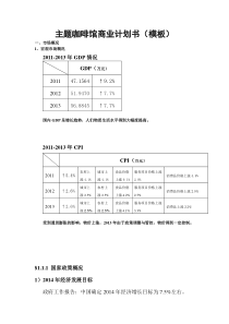 咖啡店策划方案模板