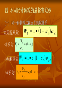 4-不同尺寸颗粒的最紧密堆积