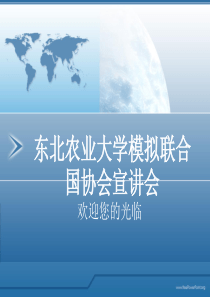 东北农业大学模拟联合国协会宣讲