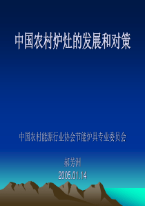 中国农村炉灶的发展和对策中国农村能源行业协会节能炉具专业委员