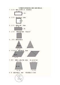 周长面积-积计算公式图解