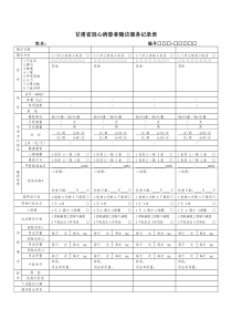 冠心病病随访记录表1