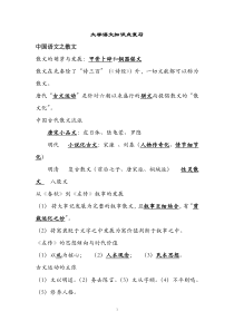 华中科技大学中国语文期末复习