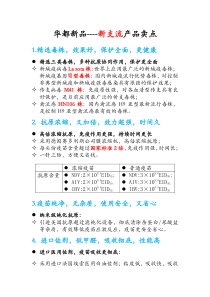 华都新支流产品卖点分析