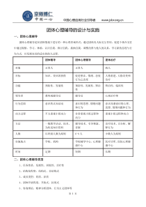 团体心理辅导的设计与实施