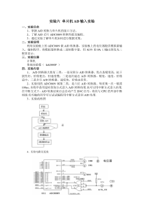 单片机AD输入实验