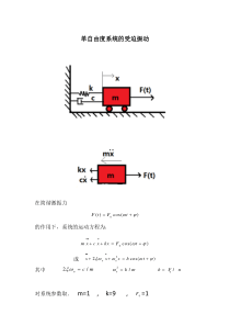 单自由度受迫振动