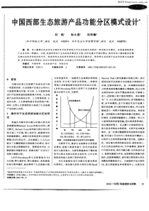 中国西部生态旅游产品功能分区模式设计米