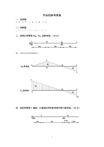 土木工程力学(本)作业四答案