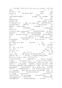 新人教版英语六年级上册知识点总结